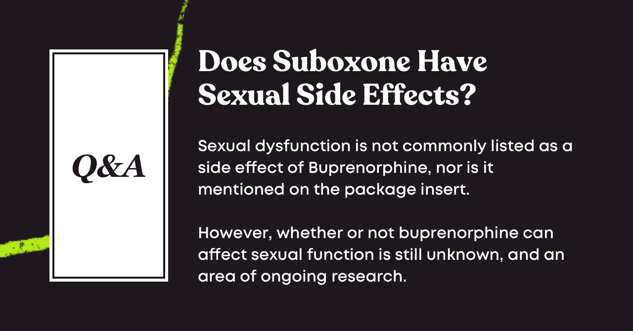 Suboxone Sexual Side Effects in Males and Females Bicycle Health
